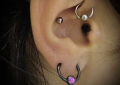 Piercing at clockwork tattoo studio